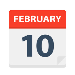 February 10 - Calendar Icon