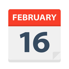 February 16 - Calendar Icon