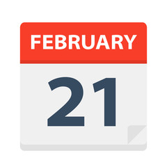 February 21 - Calendar Icon