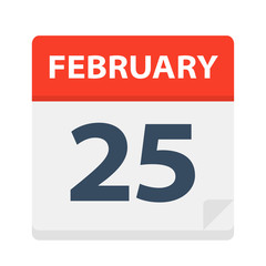 February 25 - Calendar Icon