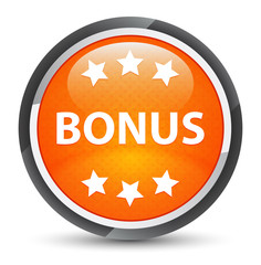 Bonus icon galaxy orange round button
