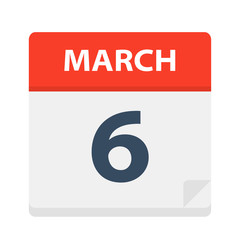 March 6 - Calendar Icon