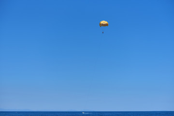Parasailing in summer.