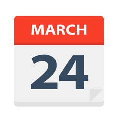 March 24 - Calendar Icon