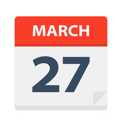 March 27 - Calendar Icon