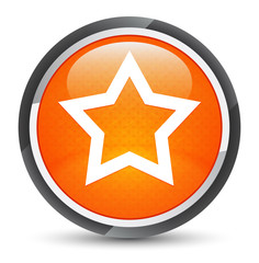 Star icon galaxy orange round button