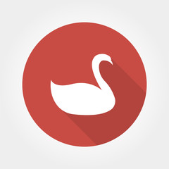 swan icon vector