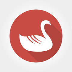 swan icon vector
