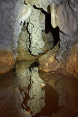 Cave with a lake inside