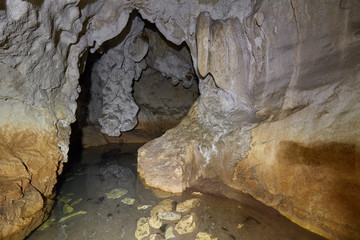 Cave with a lake inside