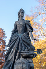 View of the monument to Friederike Auguste Sophie, Princess of Anhalt-Zerbst, born Princess of...