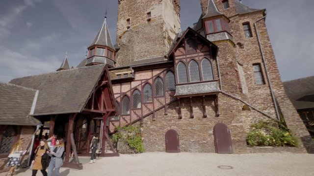 Cochem castle (Germany) view.