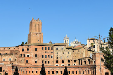 Obraz premium Roman Forum in Rome, Italy. Famous panorama with ancient architecture.