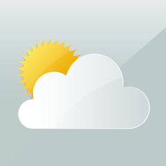 Weather clouds vector design