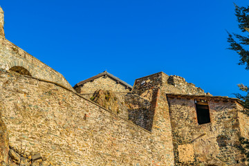 Fototapeta premium San Michele Sacra Abbey Exterior Detail View