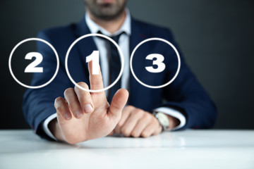 man hand competition in screen