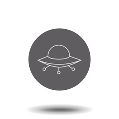 Ufo concept line icon. Linear Ufo concept outline symbol design. This simple element illustration can be used for web and mobile.