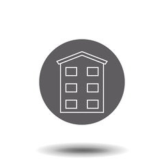 building line icon, outline vector sign, linear style pictogram isolated. Symbol, logo illustration.
