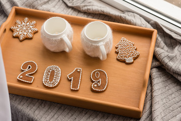 Christmas gingerbreads. It can be used as a background