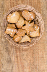 Homemade handmade baby gingerbread cookies