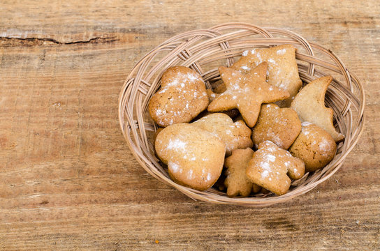 Homemade handmade baby gingerbread cookies