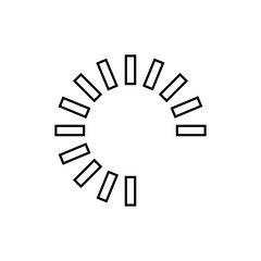 Loading concept line icon. Linear Loading concept outline symbol design. This simple element illustration can be used for web and mobile.