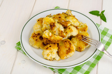 Cauliflower fried in batter