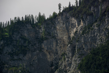 Close of mountains in the alps