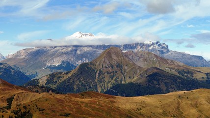 Fototapeta na wymiar Gruppo Sella Alps Dolomites Mountains Italy