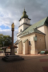 Fototapeta na wymiar Roman catholic church of St. Bartolomej, Prievidza, Slovakia