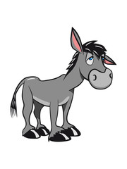 esel traurig müde tier muli natur vierbeiner muli cartoon grautier 0c