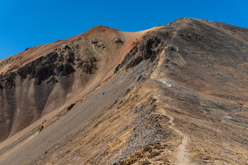 Fototapeta na wymiar Climbing the Colorado Rockies and San Juan Mountains