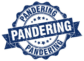 pandering stamp. sign. seal