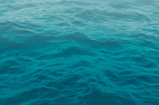 Blue Sea Waves Close Up