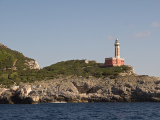 Fototapeta na wymiar Faro di Punta Carena