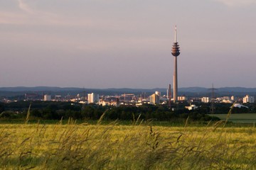 Obraz premium Nuremberg skyline at the golden hour