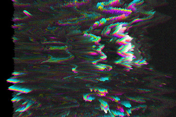 Abstract digital 3d glitch effect. Screen texture. Dispersion background. - obrazy, fototapety, plakaty