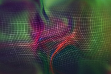 Colorful abstract space grid background. Blurred futuristic texture. 