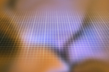 Obraz premium Colorful abstract space grid background. Blurred futuristic texture. 