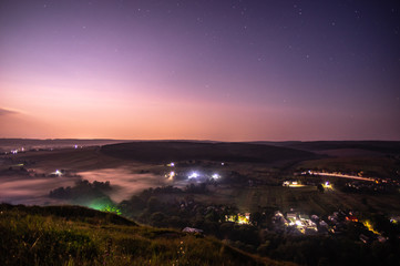 Fototapeta premium Night in the village