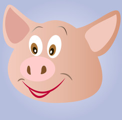 little pink piggy smiles