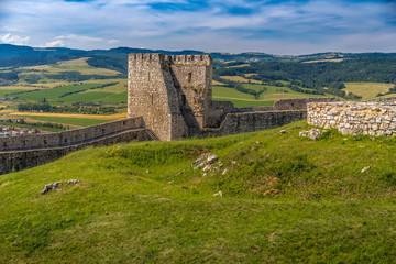 Fototapeta na wymiar The remains of the stone watchtower