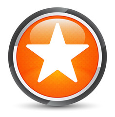 Star icon galaxy orange round button