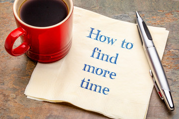 How to find more time