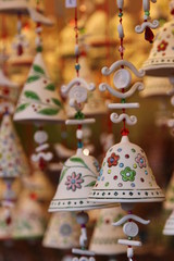 Vertical christmas Bells Background