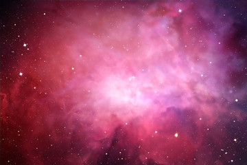 Colorful abstract space nebula background.