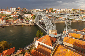 Porto, Portugal. Cityscape of old town