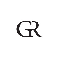 GR logo letter design