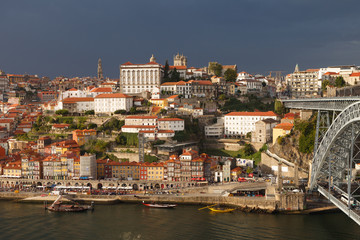Porto, Portugal. Cityscape of old town