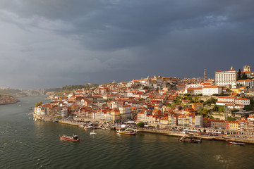 Porto, Portugal. Cityscape of old town